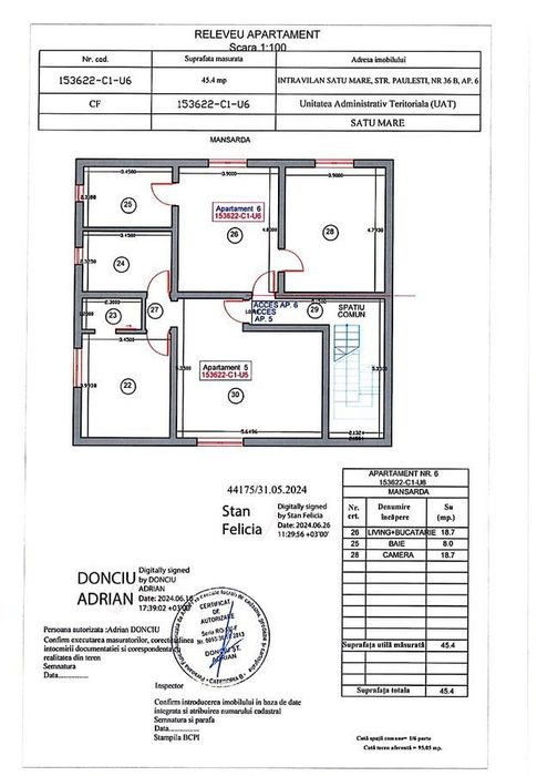 Apartament nou 2 camere, etaj 2, Micro 17 (zona str. Păulești)