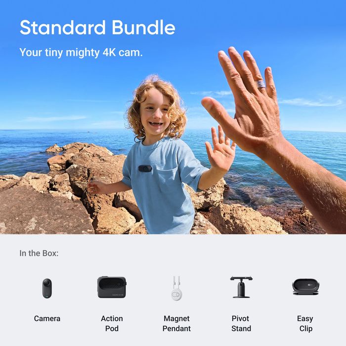 Camera video Insta360 Go 3S NOU Sigilat | 128GB 4K Sport Maini libere x3 x4