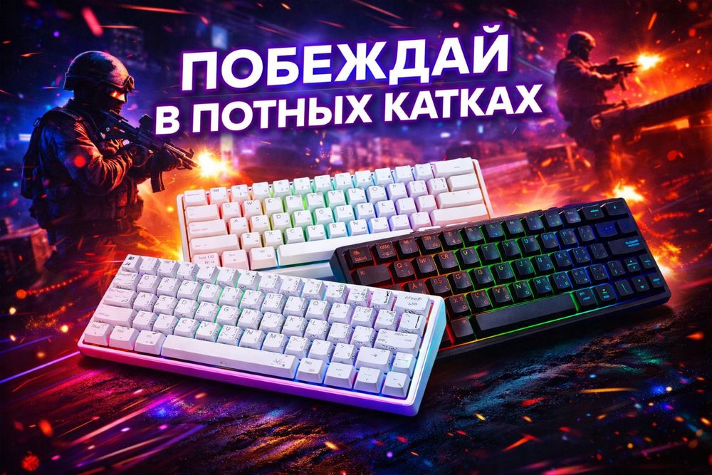 Игровые клавиатуры Mchose , HyperX