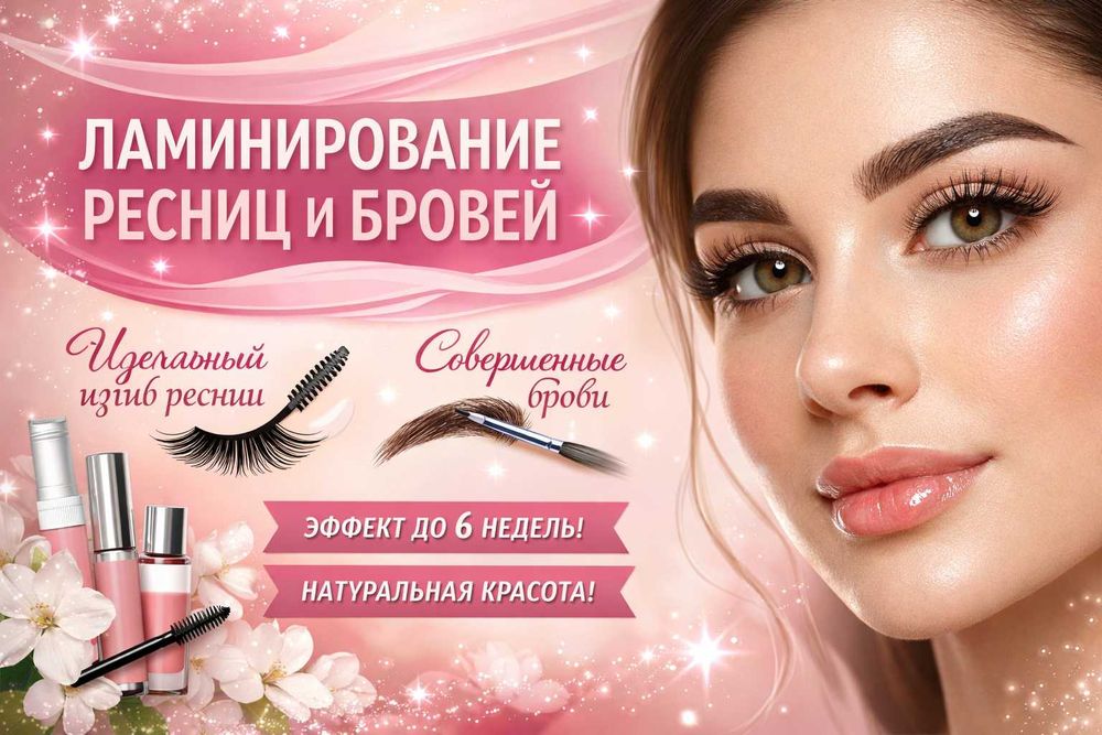 Ламинирование ресниц и бровей
