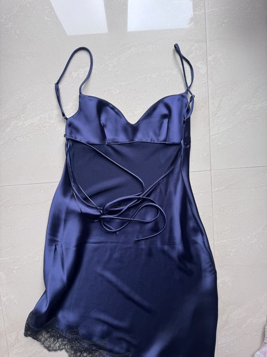 Rochie satin Zara cu dantela