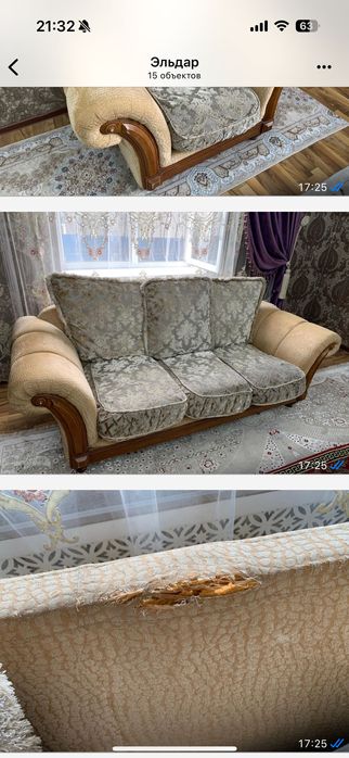 Продам диван кресло б/у 23000  Алматы