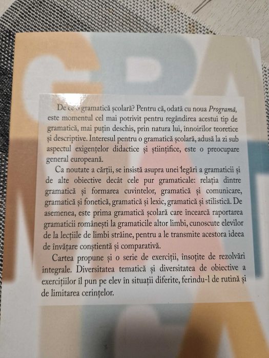 CARTE GRAMATICA PENTRU GIMNAZIU