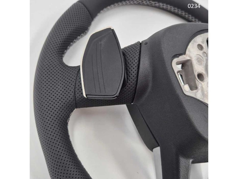 Volan sport S-Line piele perforată Audi A1, A3, A5, A6, TT, Q3, Q5, Q7