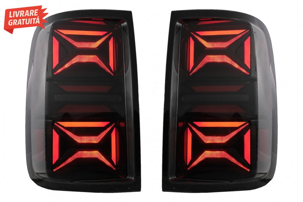 Stopuri LED VW Amarok (2010-2020) Semnal Secvential Dinamic Fumuriu