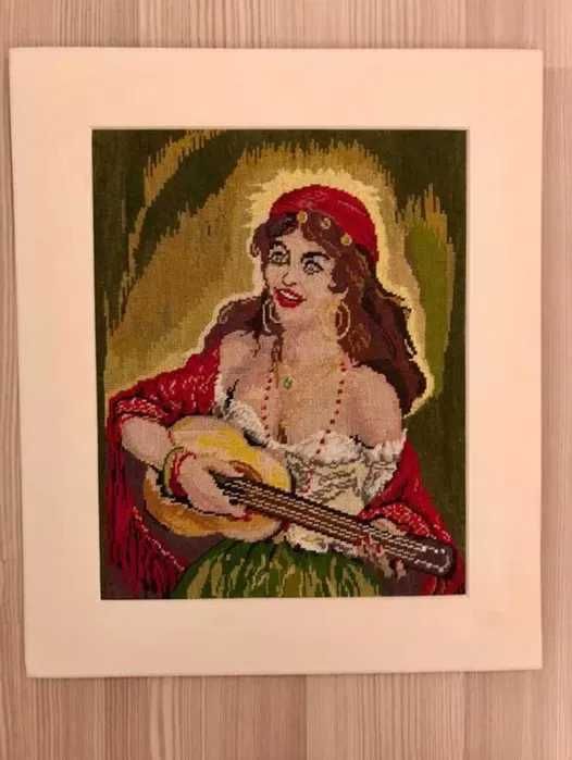 Goblen Original Autentic, Calitate Premium, țigancă din București