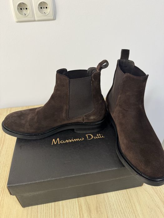 Ghete de piele Întoarsă Massimo Dutti