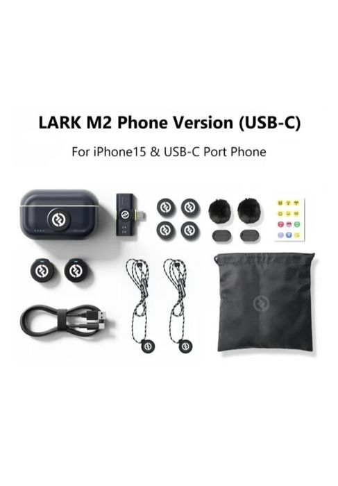 Микрофон Hollyland Lark M2 Duo USB-C черный