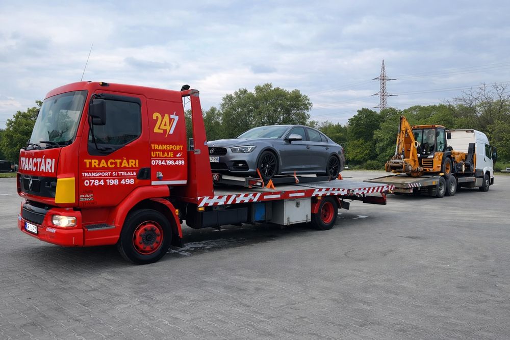 Transport utilaje - auto - asistență - tractări auto