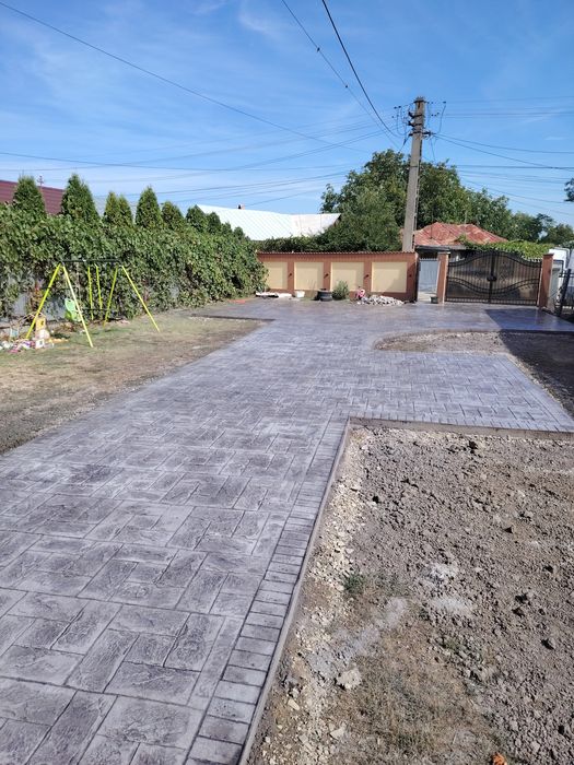Beton amprentat de calitate.