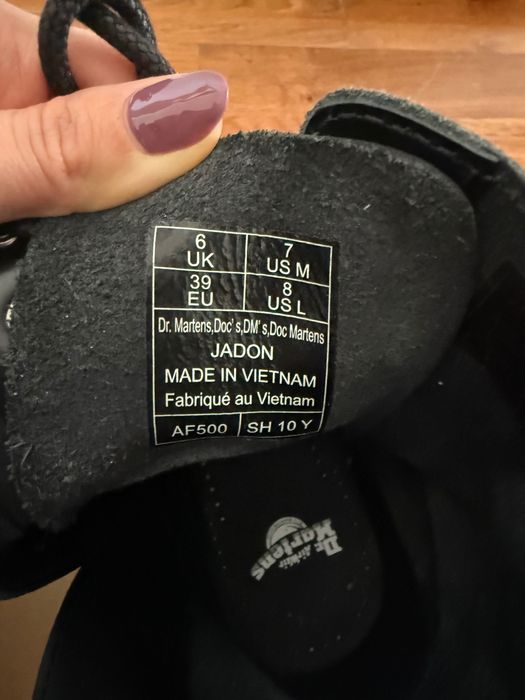 Ghete Dr Martens Jadon - piele