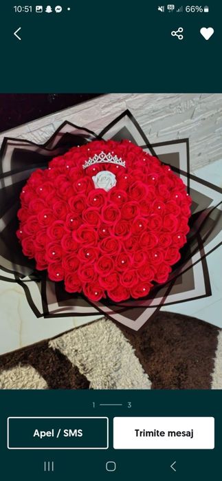 Aranjamente si buchete din trandafiri de sapun