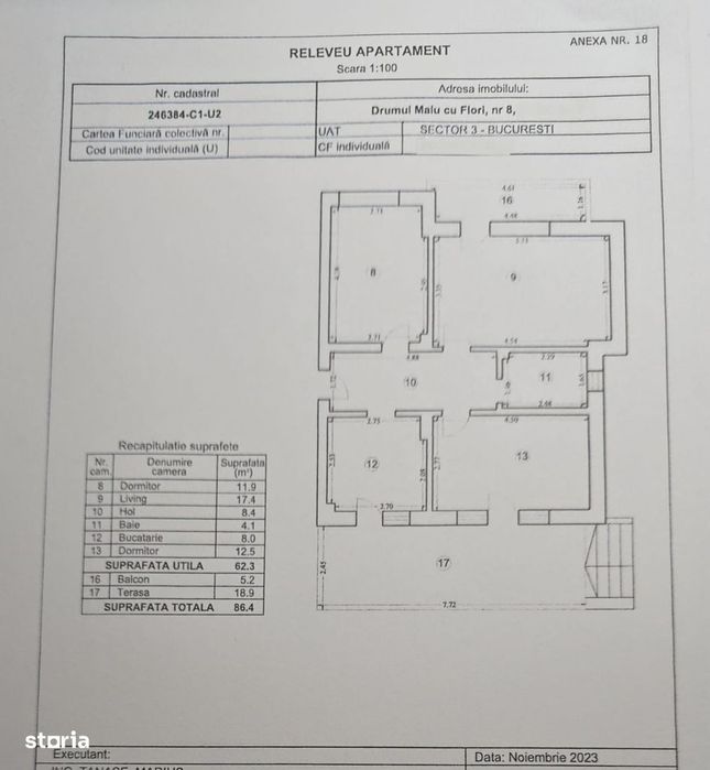 Vand apartament 3 camere cu gradina proprie, comision 0, TVA INCLUS.