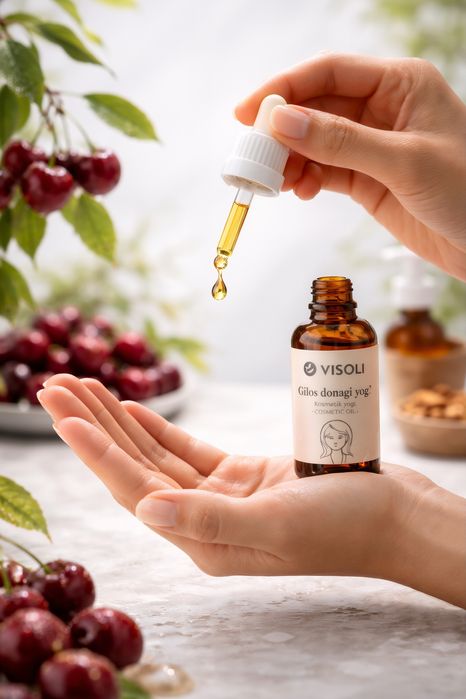 Visoli натуральное косметическое масло из косточек вишни