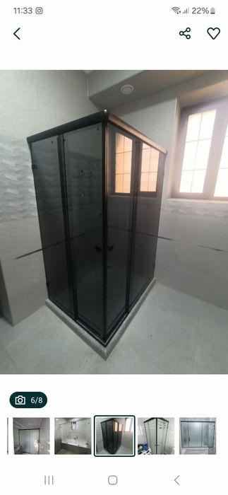 Стекляни душевые кабина