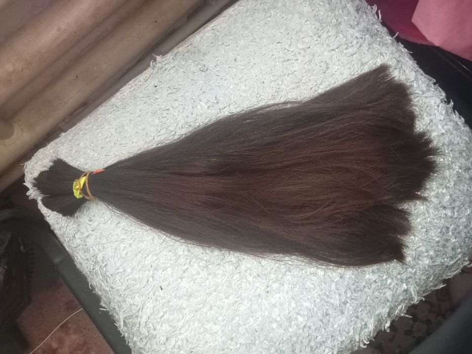 натуралний  волос темний каштан