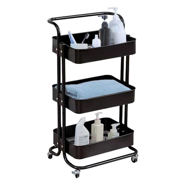 Сервизна количка на 3 етажа в 2 цвята