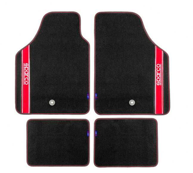 Универсални мокетни стелки Sparco - червени, сиви, сини или черни
