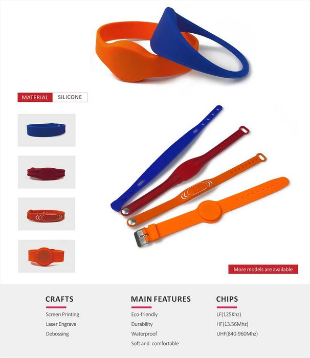 carduri, bratari 13.56MHz RFID MiFARE pentru yale smart