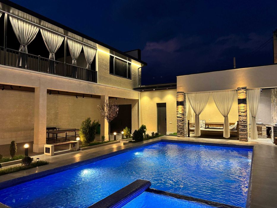 Villa Corner House - Dacha/Дача Gazalkent, 2 Basseyn, Sauna, Tapchan