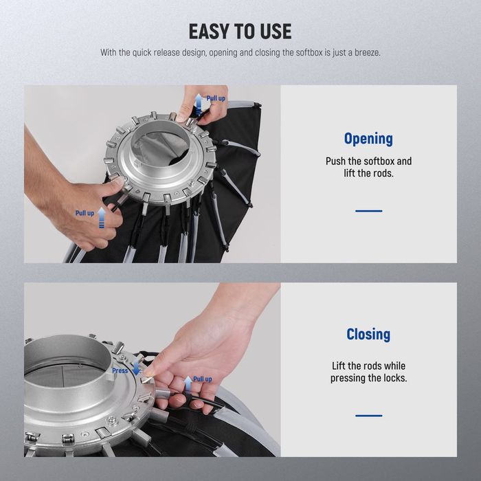 Параболичен Софтбокс. 60см. Осветление. Фото. Видео.