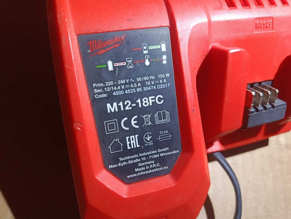 Milwaukee M12-18FC 12V 18V M18 incarcator rapid statie charger sursa