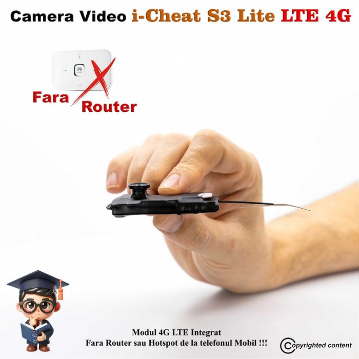 Camera Video pentru copiat cu cartela SIM Casti de copiat Casca copiat