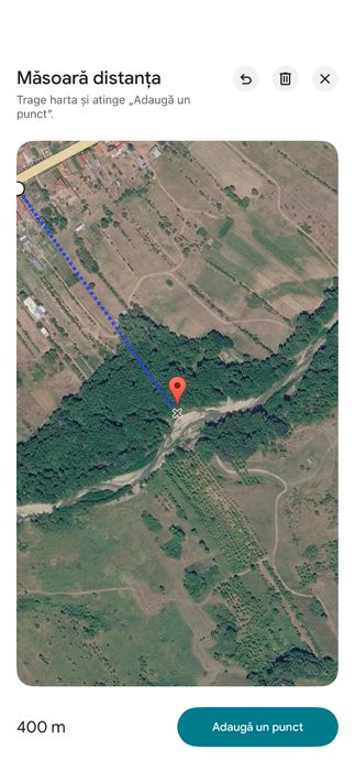Intravilan intre case livada de pruni Polovragi 3000 mp dechidere la DN67