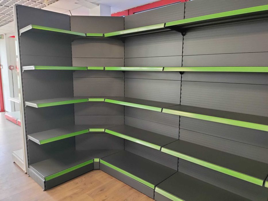 Rafturi metalice pentru magazin vopsite Gri Antracit, PRODUS NOU