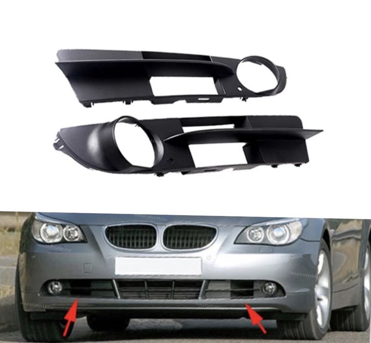 243 BMW E60 E61  Решетка лява дясна предна броня капак бмв е60 е61