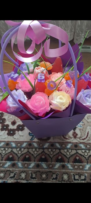 Мыльные цветы на заказ