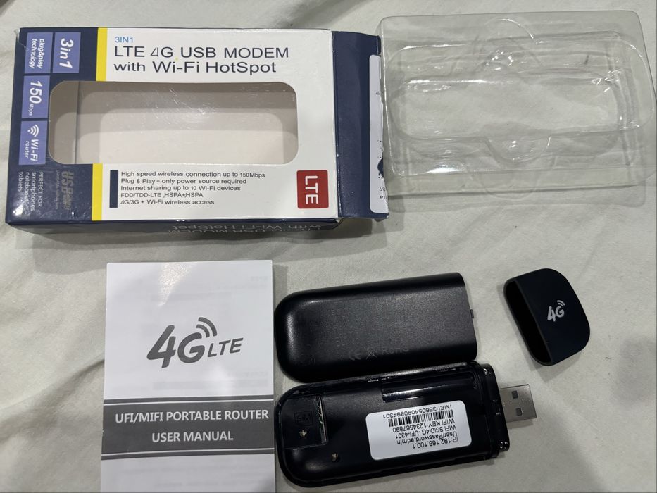 LTE 4G USB MODEM with Wi-Fi Hotspot Бисквитка