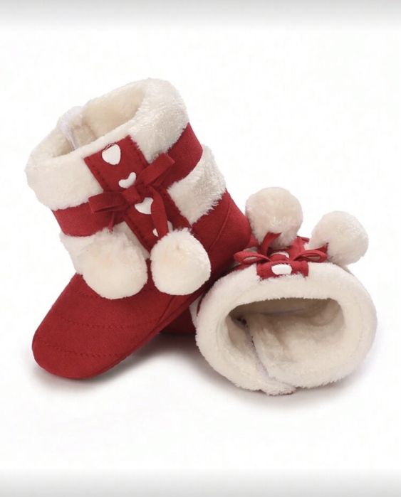 Детски бебешки Коледни обувки