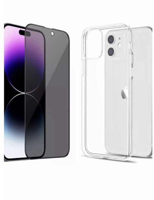 Husa Safe Case+Folie Sticla Tempo Iphone 14/15/16E/17/18 PRO MAX PLUS AIR