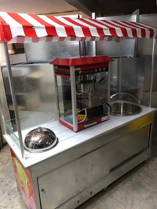 Колички за царевица на пара