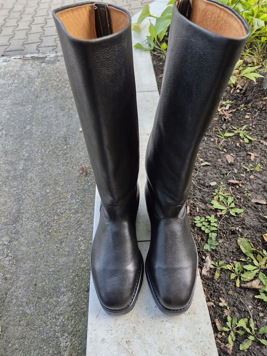 Cizme din piele, negre, nr. 41 (27)