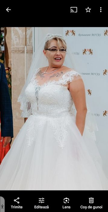 Rochie de mireasa mărime mare