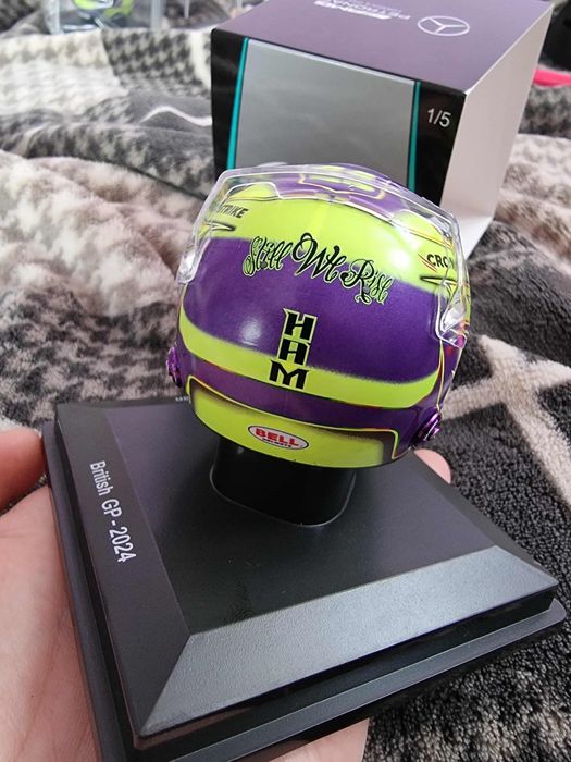 Lewis Hamilton helmet spark 1:5 2024 season helmet