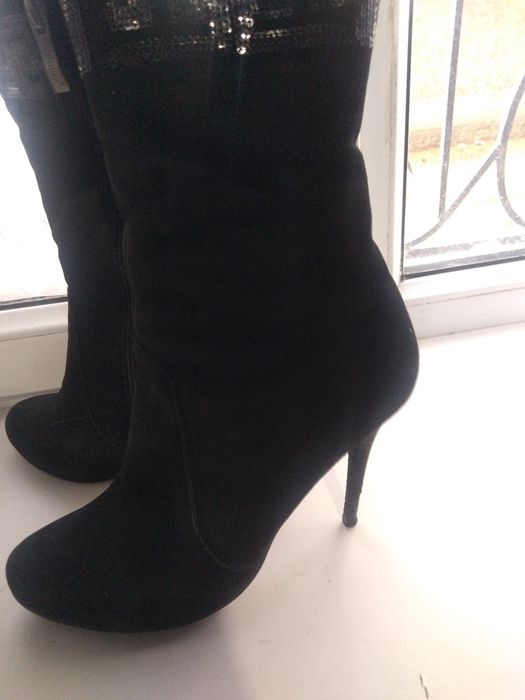 Зимние натуральные полуботинки 39