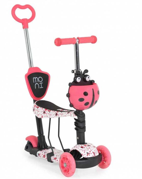 Trotineta evolutiva Moni Scooter 3 in 1 Lollipop Pink