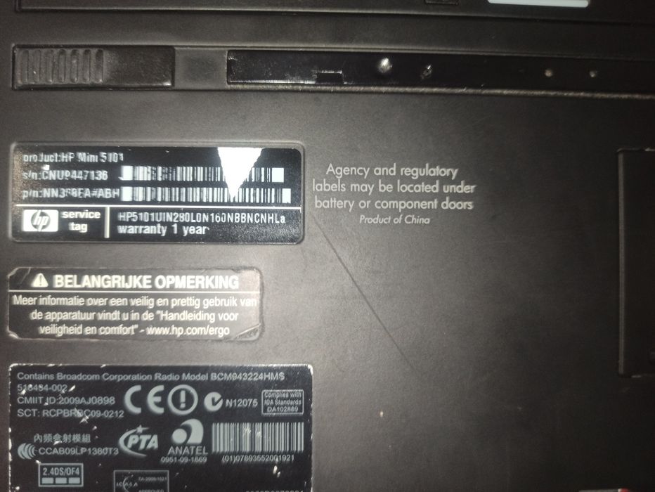 Laptop hp mini 5101
