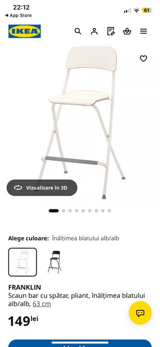 Scaun pentru bar