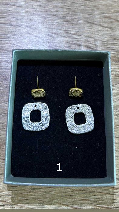 Чисто нови сребърни обеци проба 925