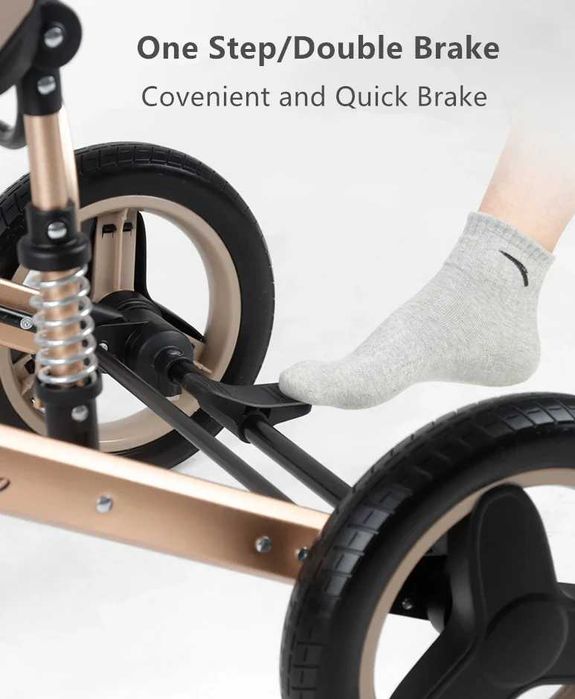 Carucior 2 in 1 Carut copii pliabil cu suspensii landou0-36 luni