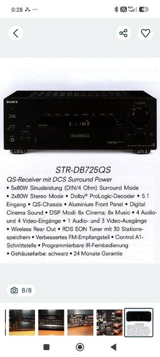 Amplificator Sony DB 725 QS