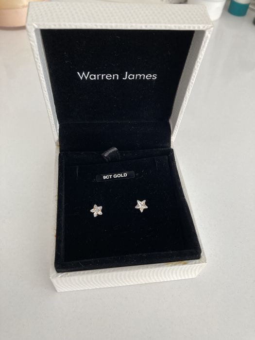 Обеци Swarovski /  Warren James 9ct