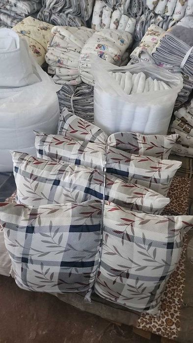 Матрасы пахтали ва комплект постельное белье потом цех