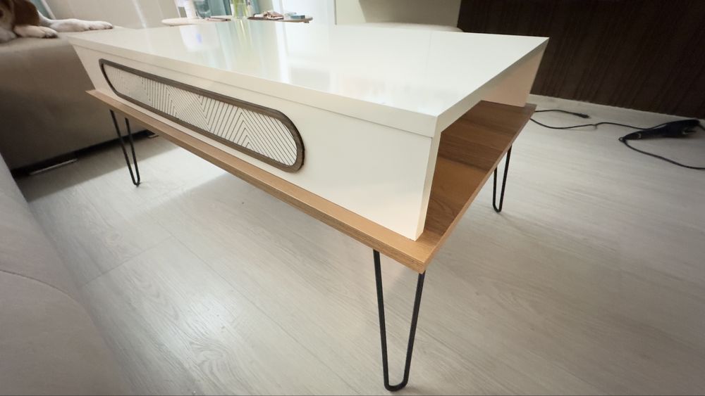 Холна маса Меламин в кремав цвят