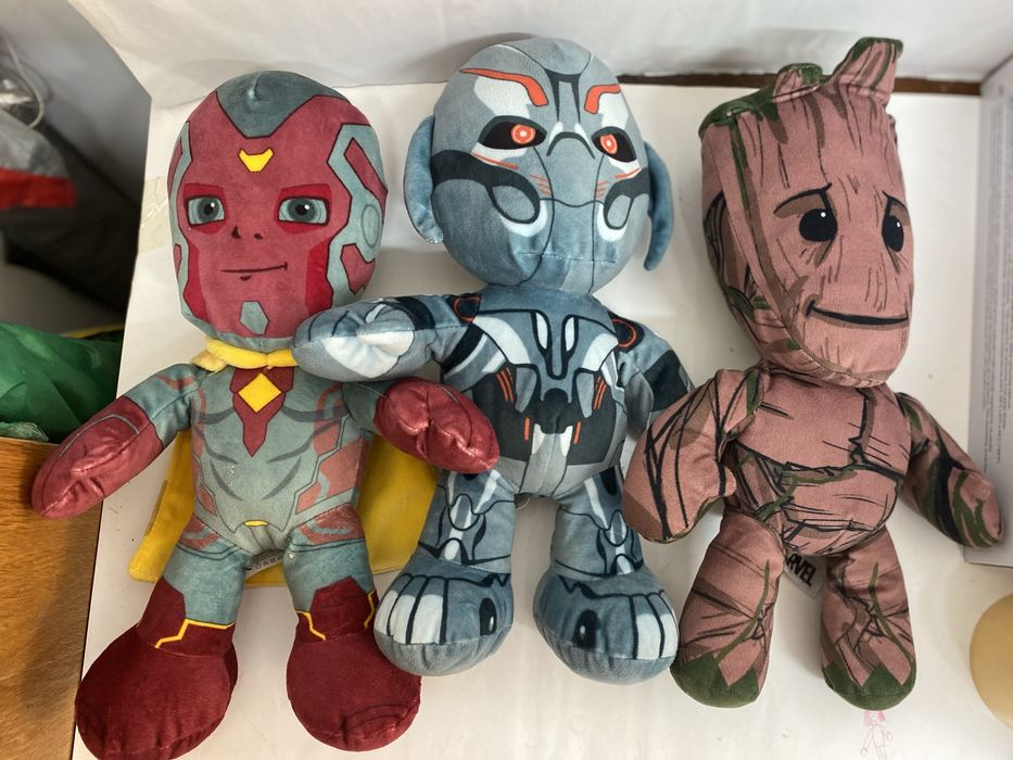 MARVEL lot 3 jucării din pluș 35 cm stare excelentă
