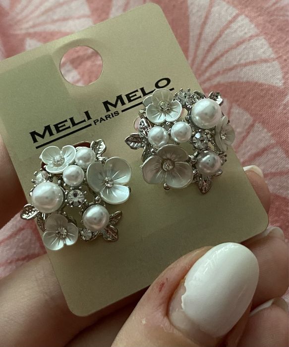 Cercei cu clips noi, nepurtati, Meli Melo